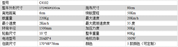 电动定日尘推车C4102